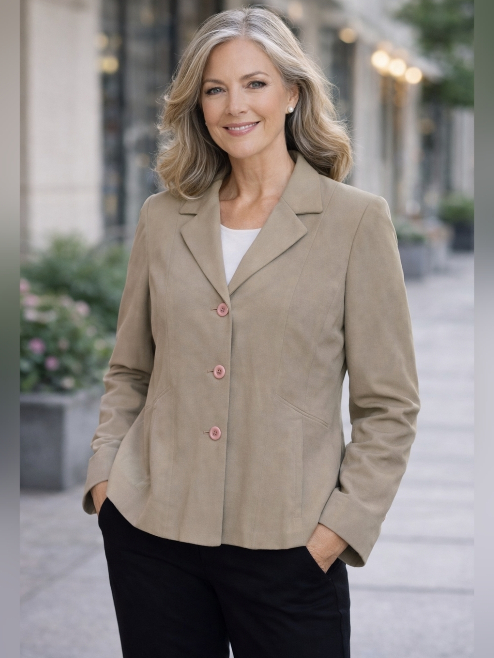RAFAELLA KHAKI Color BLAZER SUIT JACKET, Women's Size 12